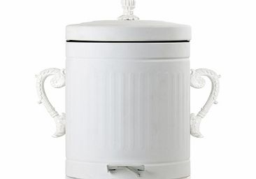 Seletti Trash Chic Metal Trash Can White Trash Chic