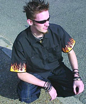 Semtex Flames Work Shirt