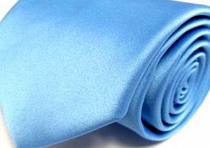 Sendmart New Satin Normal Tie - classic tie various colours (Baby Blue)