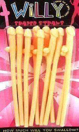 sent 4 u ltd Hen Night Sipping Willy Straws (10 in a Pack)
