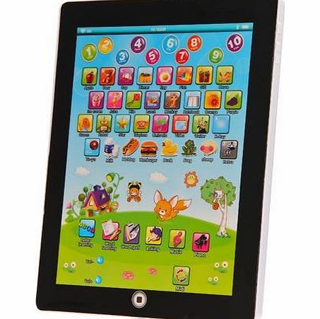 Sentik My First Tablet Kids Childrens Laptop Touch Type Learning Computer Educational Toy Game, White