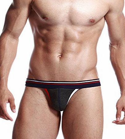SEOBEAN Mens Sexy Underwear Brief Bikini Jock Thong G-String 2254 (L(34-36``))
