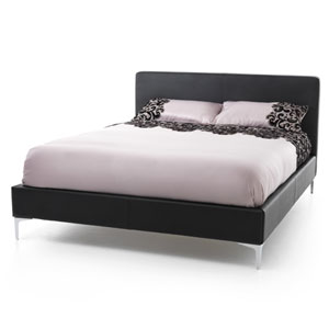 , Monza, 4FT 6 Double Leather Bedstead -