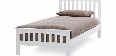Serene Amelia White 3FT Single Wooden Bedstead