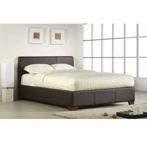 Castello 4FT Sml Double Leather Bedstead
