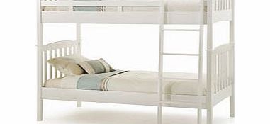 Serene Eleanor 3FT Single Wooden Bunk Bed - White