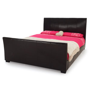 Serene Napoli 4FT 6 Double Faux Leather Bedstead