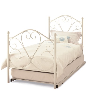 Isabelle 3ft Metal Single Bed With Guest Bed