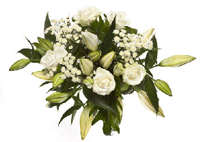 Serenity Bouquet (White Lily and Rose)