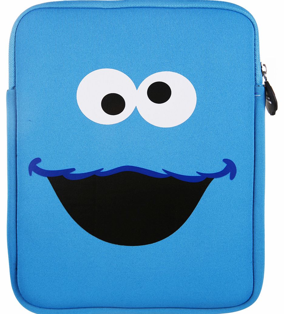 Sesame Street Cookie Monster Zip Up Tablet Sleeve