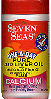 SEVEN Seas Cod Liver Oil plus Calcium 30 Capsules