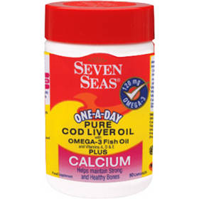Seven Seas Cod Liver Oil plus Calcium Capsules