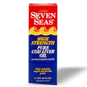 Seas High Strength Cod Liver Oil Liquid - Size: 450ml