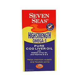 Seas High Strength Omega-3 Pure Cod Liver Oil