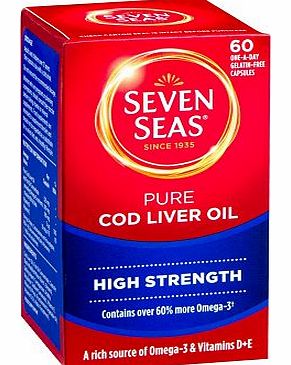 Seven Seas High Strength Pure Cod Liver Oil - 60
