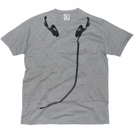 Headphones Grey Marl T-Shirt
