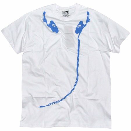 Headphones White T-Shirt