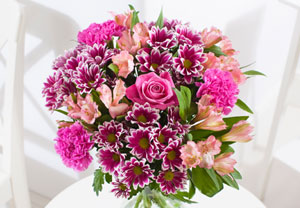 Shades of Pink Floral Bouquet - FREE CHOCOLATES