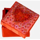 Shared Earth Red Sequined Heart Box