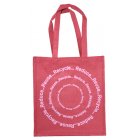Shared Earth Reduce Reuse Recycle Shopping Bag - Pink