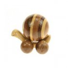 Small Mixed Wood Snail Ornament
