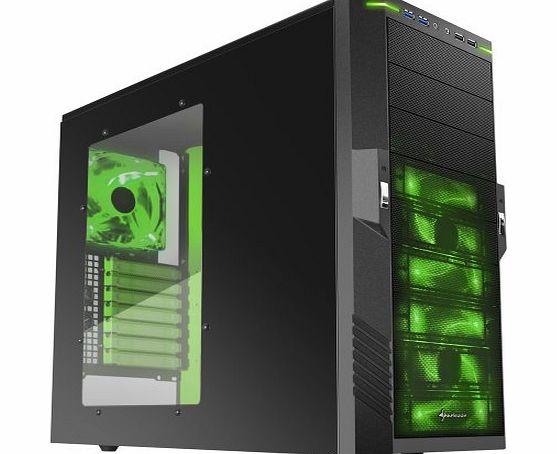 Sharkoon T9 ATX Midi Tower Case - Green