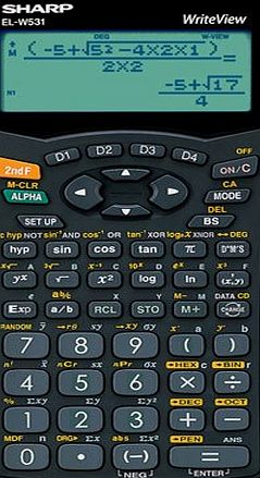 Sharp Brand New. Sharp WriteView Calculator Scientific Battery-power 4-line 335 Functions 2-key Rollover R