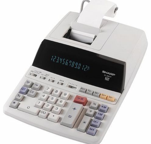 Sharp Fluorescent Display Print Calculator EL2607PGY