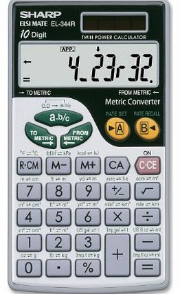 SHARP  Electronics EL344RB 10-Digit Calculator with Punctuation