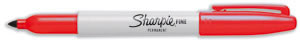Sharpie Permanent Marker Fine Tip 1.0mm Line Red