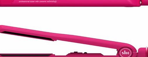 SheHair She Pink Hair Straighteners ..LTD Edition Irons .. Made by Unil Electronics the no1 name in hair Irons