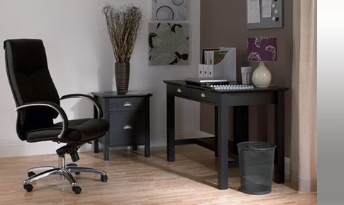 sherwood home office set - Black ash veneer
