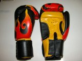 SHIHAN Boxing Gloves Leather / Flame-12oz-NEW LOW PRICE !!