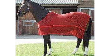Shires Lambourne Traditional Anti Sweat Rug-Large Red