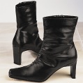 SHOE CO. cordelia ruched detail ankle boot