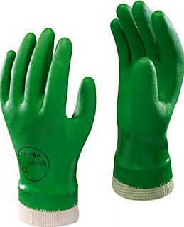 Showa, 1228[^]28997 600 PVC Waterproof Gloves Green X Large