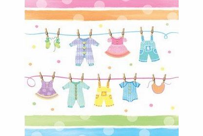 Shower My Baby Baby Clothes Line Table Cover