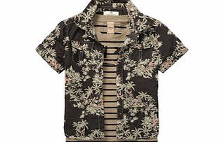 Boys Hawaiian print pure cotton shirt