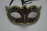 Shudehill Venetian Masquerade Mask New Cerise, Black, Silver and Gold