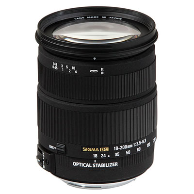 Sigma 18-200mm f3.5-6.3 DC OS Lens - Canon Fit