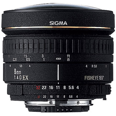 Sigma 8mm f/3.5 EX DG FishEye Lens - Sigma Fit