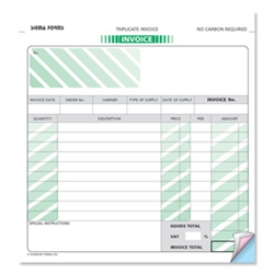Invoice Set Business Form 3 Part Set Ref