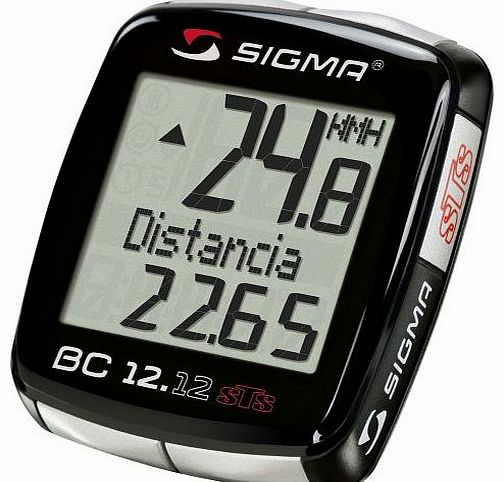 Sigma Sport BC12.12 STS Wireless Cycle Computer - Black