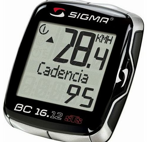 Sigma Sport BC16.12 STS/CAD Wireless Cycle Computer - Black