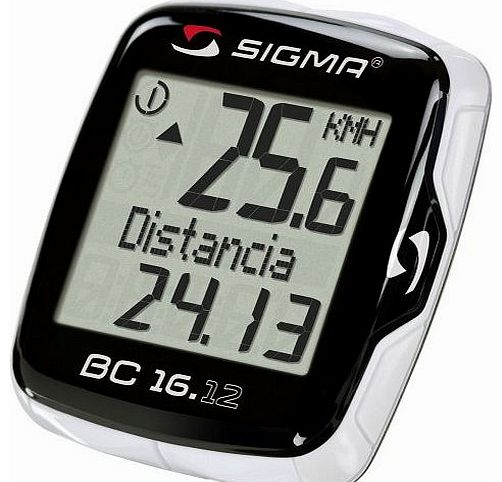 Sigma Sport BC16.12 Wired Cycle Computer - Black