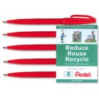 Sign Pen Case of 12 x Sign Pen - Red