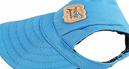 Sijueam (Medium, Blue) Hot Party Hats Baseball Hat Canvas Cap with ear holes for Puppies Small Dogs Chihuahua poodles Beagles/Boston Yorshire Terrier/Shih Tzu/French Bulldog/Miniature Schnauzer/Pug