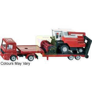 Siku Super Series Low Loader With Combine Small Scale