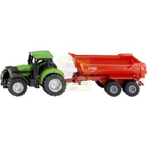 Siku Tractor with Tipping Trailer
