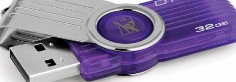 SIL Kingston Technology DataTraveler 101 Generation 2 32GB USB Flash Drive - Purple